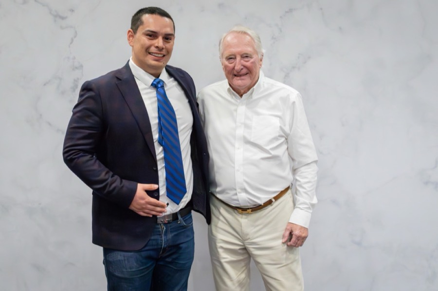Diego Espinosa with Joe Foster